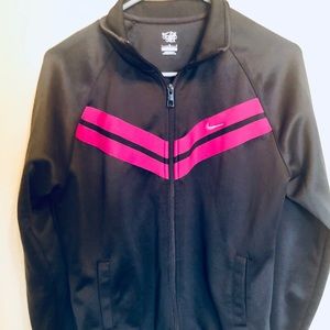 Nike Track Jacket with Pink Stripes